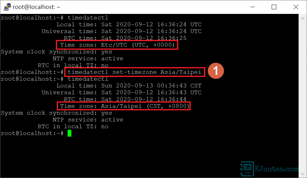 使用timedatectl指令更改系統的時區-linodev2070