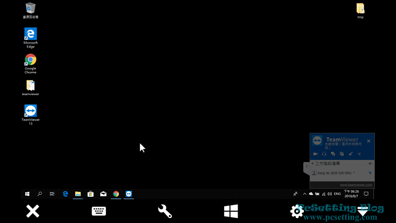 可以來開始遠端控制被控端的電腦了-teamviewer065