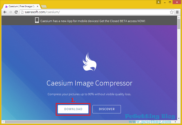 連結至Caesium官方網站下載Caesium圖片壓縮工具-cic001