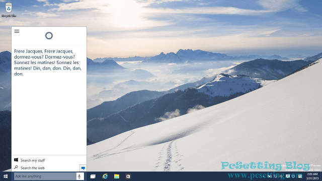 Windows 10內建的語音助理Cortana-版本Build 10041-w10os054
