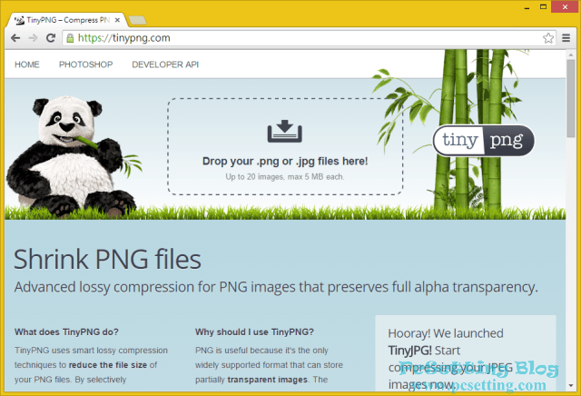TinyPNG 線上 PNG 與 JPG 圖片壓縮工具官方網站-tinypng001