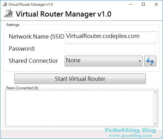 開始使用Virtual Router Wifi分享工具-vr021