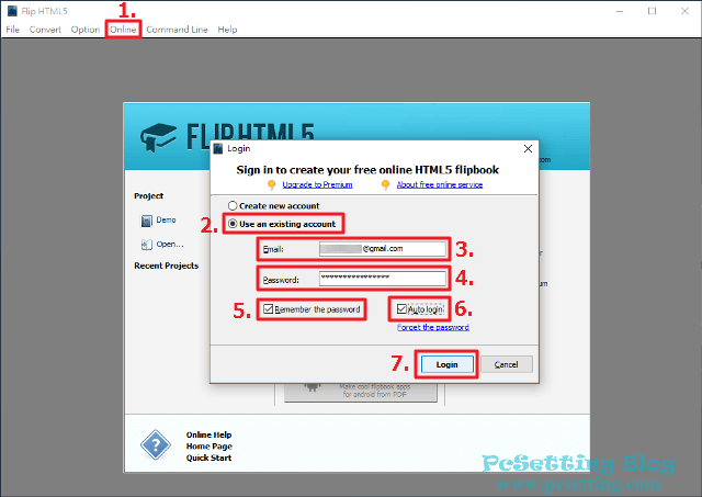 在FlipHTML5用戶端軟體登入你的帳號-fliphtml5061