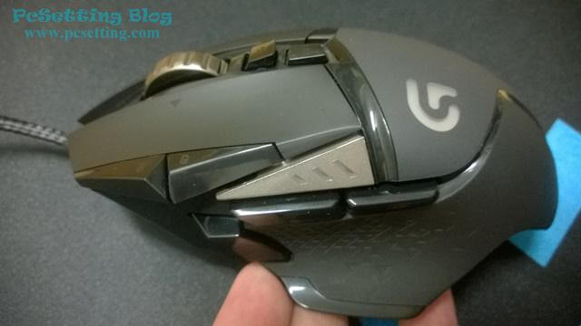 G502 RGB滑鼠的左側邊-g502rgb044