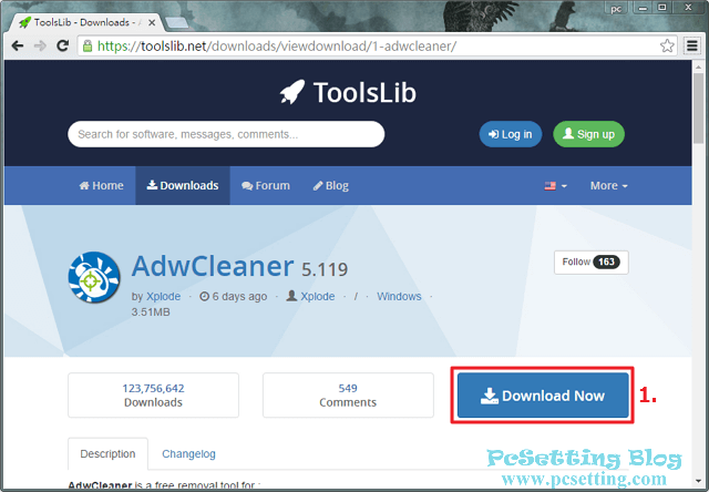 連結至AdwCleaner網頁下載AdwCleaner工具-adwcleaner001