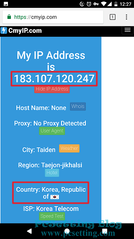 使用IP查詢網站提供的IP查詢服務，可以看到你手機對外的IP位址是在你需要的國家地區-vpngate130
