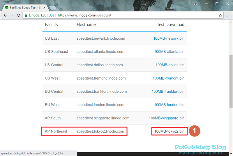 從Linode日本機房下載檔案至本機電腦的網路速度測試-linode007