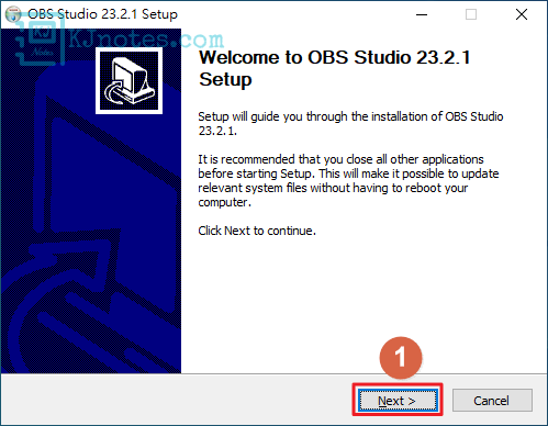 開始安裝OBS Studio至你的電腦-obsinstall021