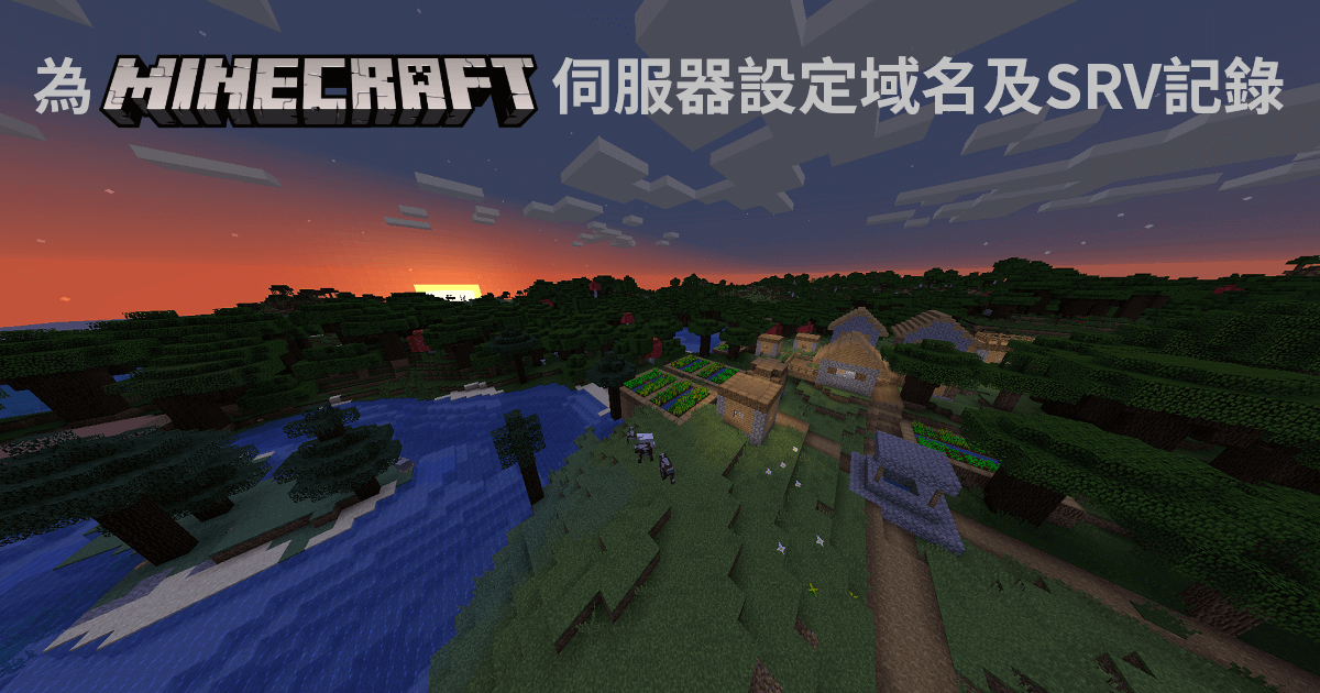 為 Minecraft 伺服器設定域名及 SRV 記錄教學