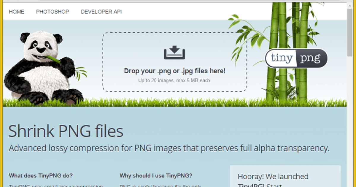 TinyPNG 線上 PNG 與 JPG 圖片壓縮服務教學