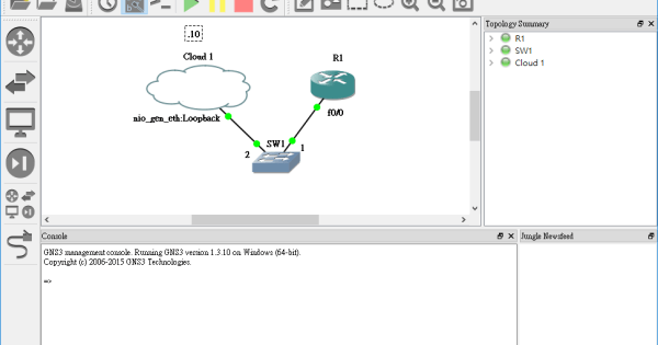 GNS3 模擬器虛擬 Cisco 網路設備設定與使用教學